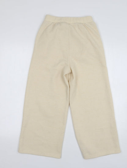 Womens UK Size 4 ASOS Regular Fit Sweatpants Beige Trousers