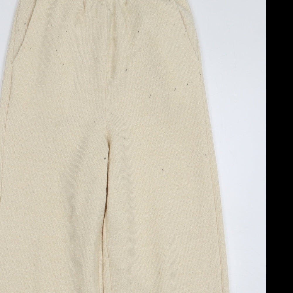 Womens UK Size 4 ASOS Regular Fit Sweatpants Beige Trousers