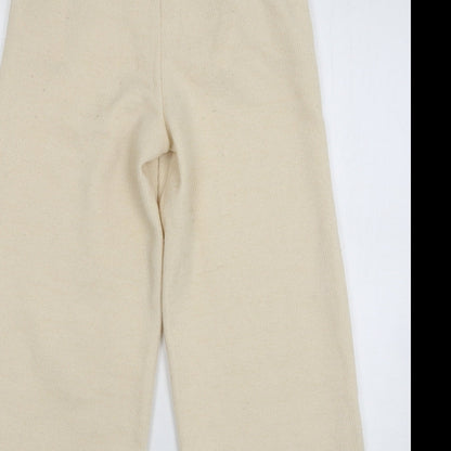 Womens UK Size 4 ASOS Regular Fit Sweatpants Beige Trousers