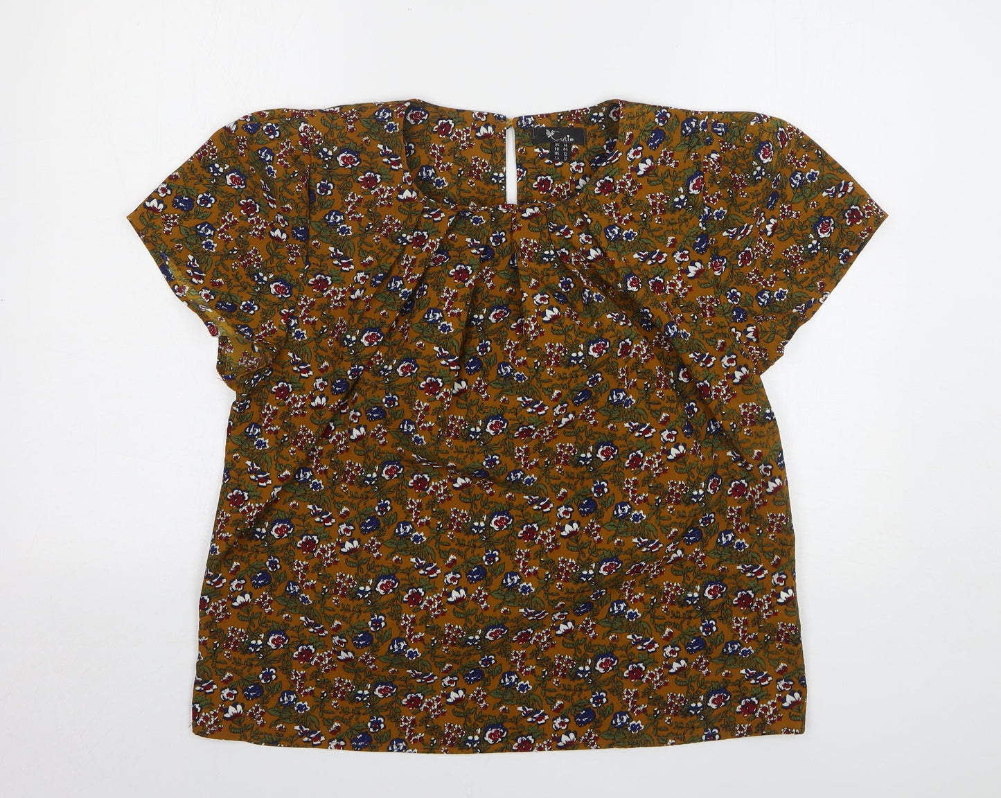 Womens UK Size 16 Cutie Multicoloured Basic Blouse