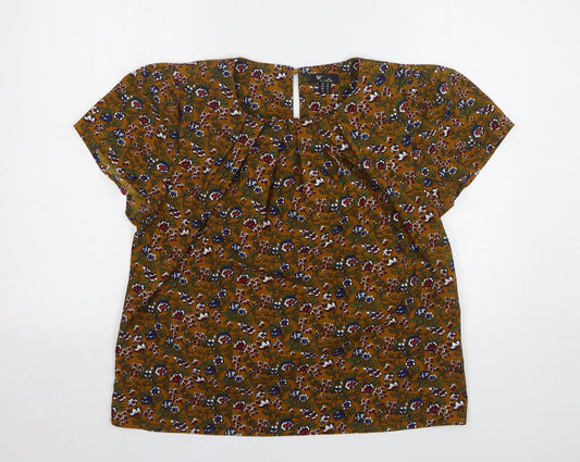Womens UK Size 16 Cutie Multicoloured Basic Blouse