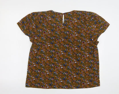 Womens UK Size 16 Cutie Multicoloured Basic Blouse