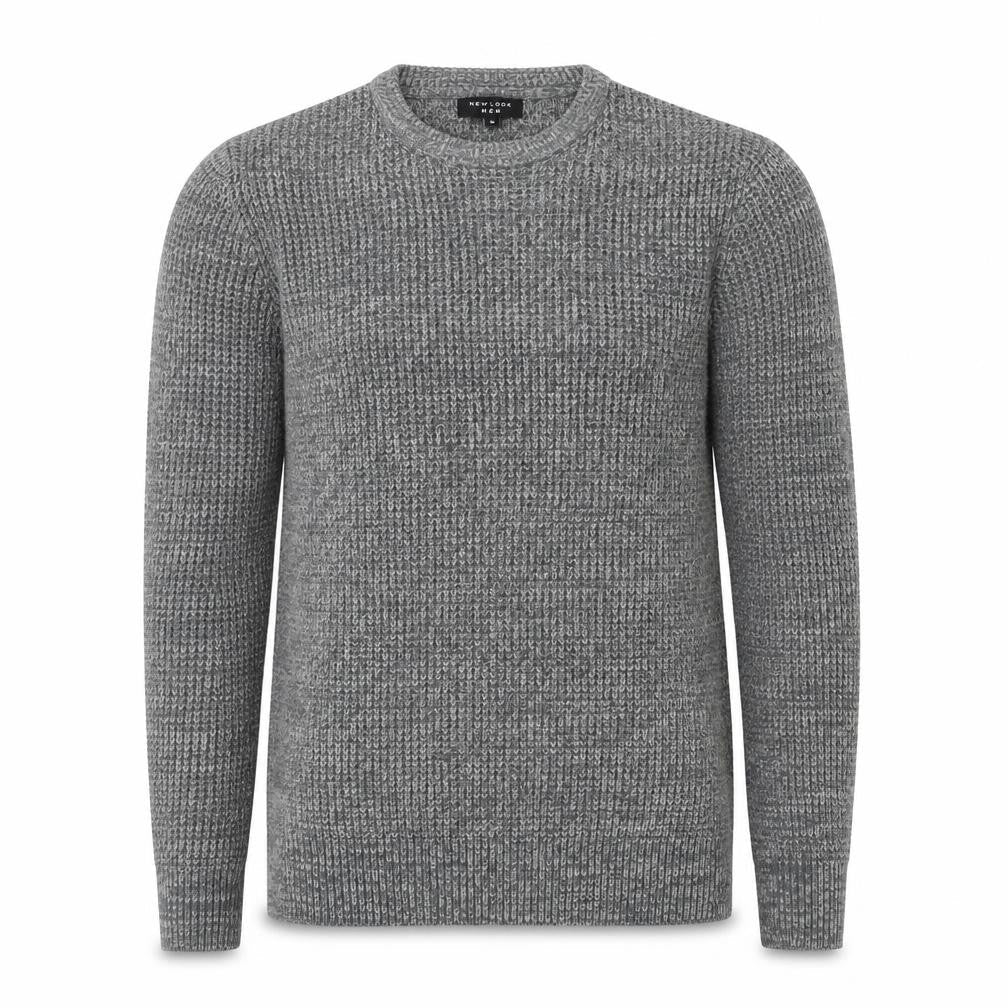 Mens UK Size S New Look Grey Pullover Jumper