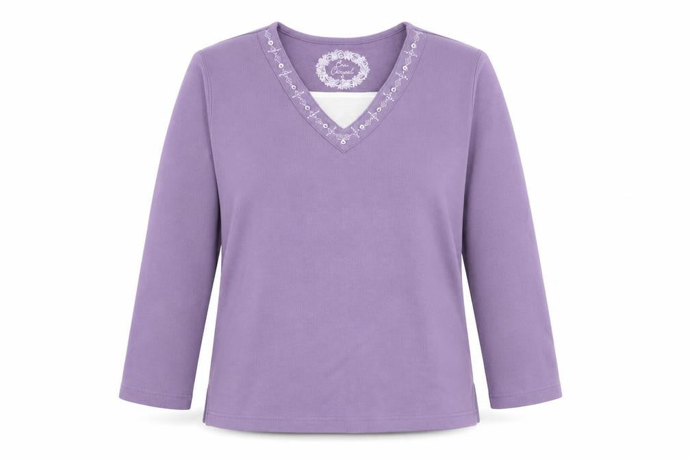 Womens UK Size S Bonmarché Purple Pullover Jumper