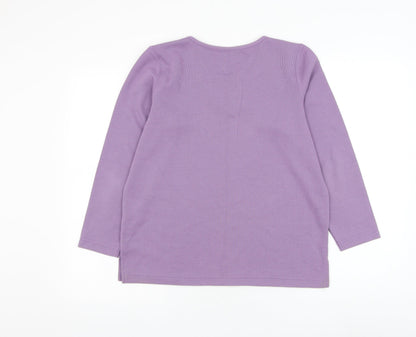 Womens UK Size S Bonmarché Purple Pullover Jumper