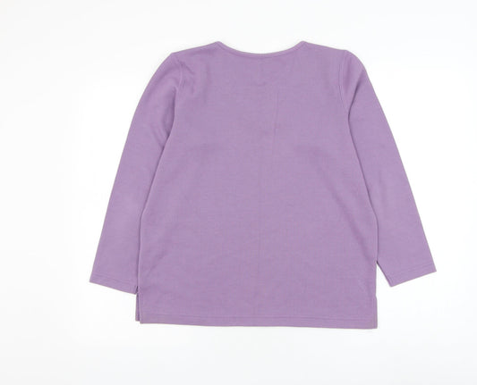 Womens UK Size S Bonmarché Purple Pullover Jumper