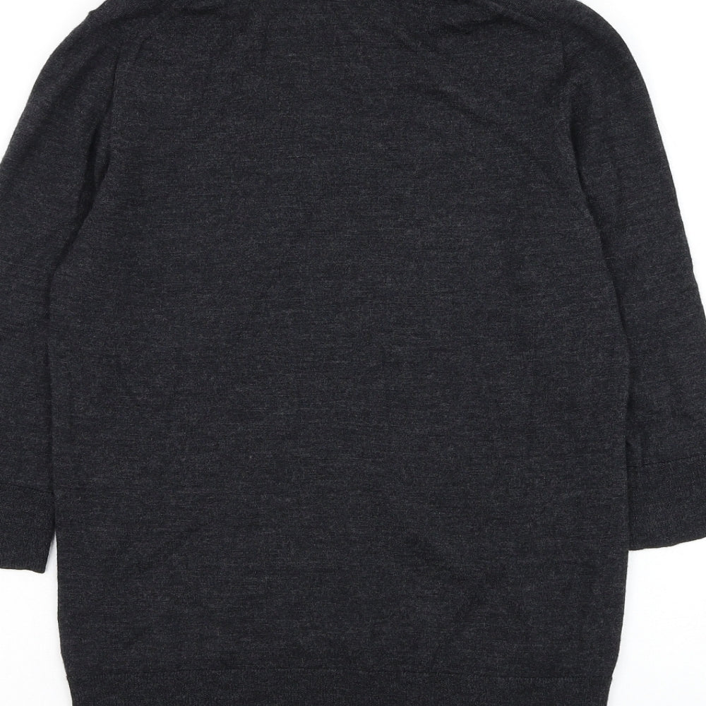 Womens UK Size S Preworn Grey Pullover Jumper