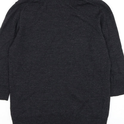 Womens UK Size S Preworn Grey Pullover Jumper