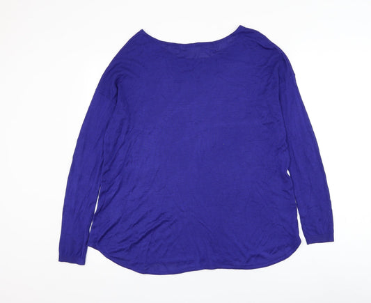 Womens UK Size S H&M Blue Pullover Jumper