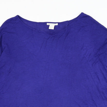 Womens UK Size S H&M Blue Pullover Jumper