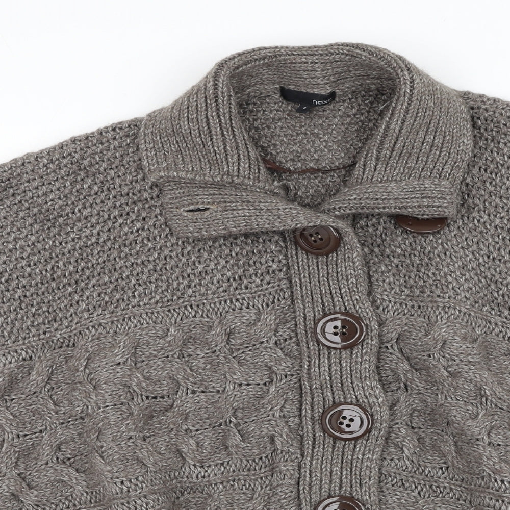 Womens UK Size M NEXT Brown Cardigan Jumper