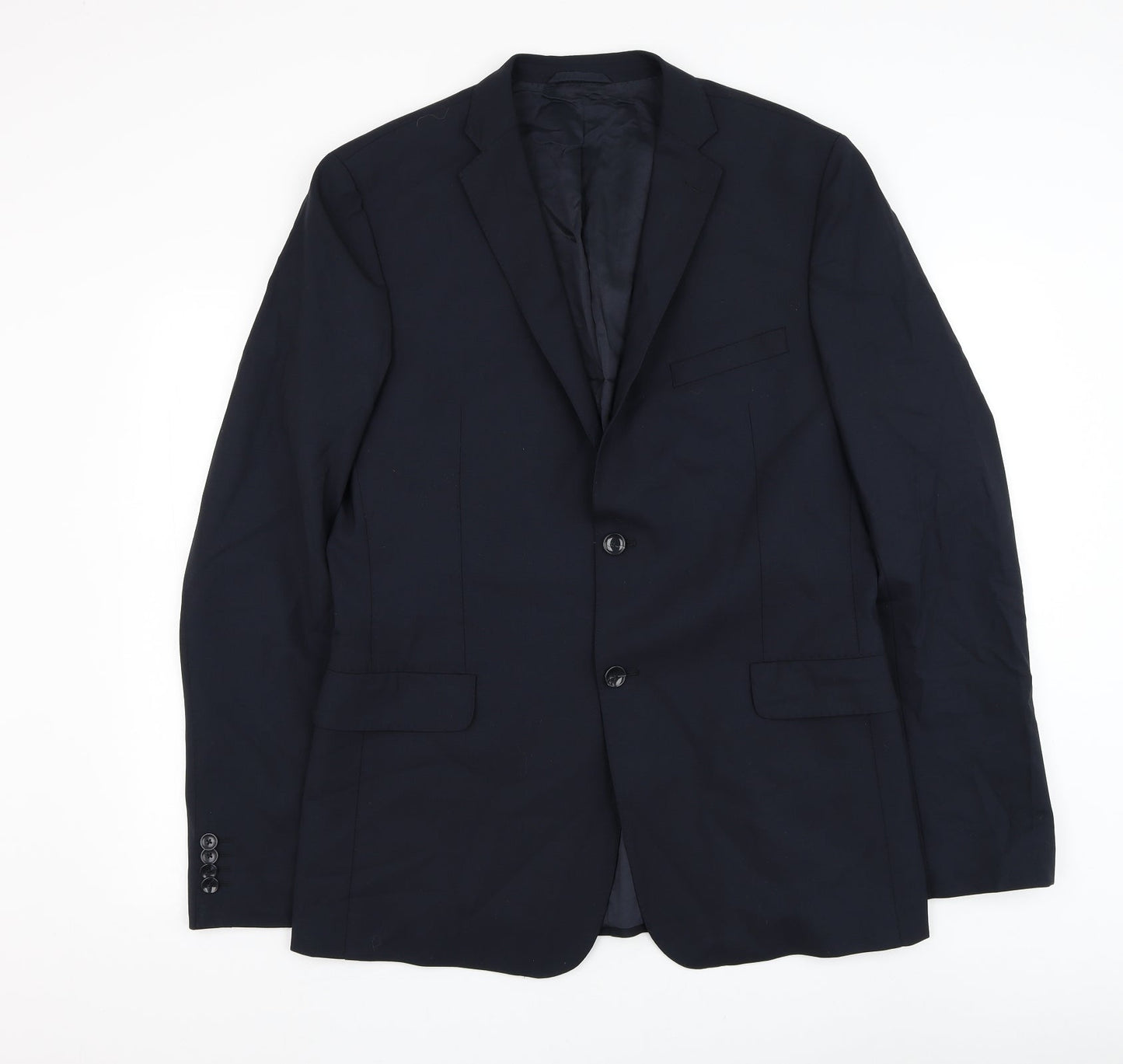 Gagliardi Mens Blue Wool Jacket Suit Jacket Size 40
