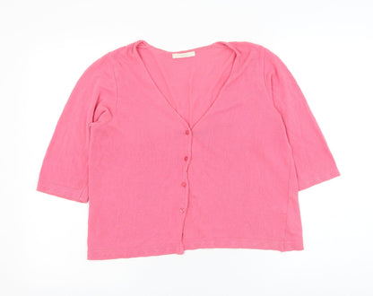 Womens UK Size 14 Marks and Spencer Pink Cape Jumper