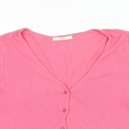 Womens UK Size 14 Marks and Spencer Pink Cape Jumper