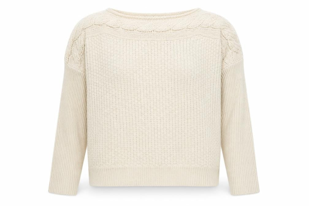 Womens UK Size XL Yumi Beige Pullover Jumper