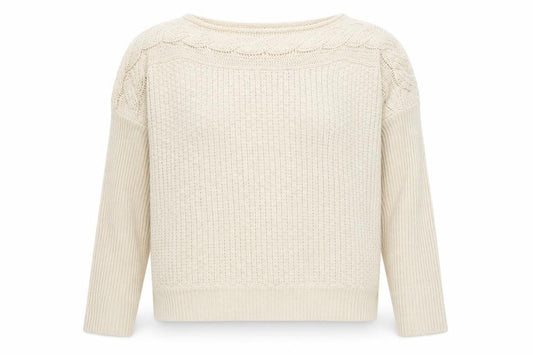 Womens UK Size XL Yumi Beige Pullover Jumper