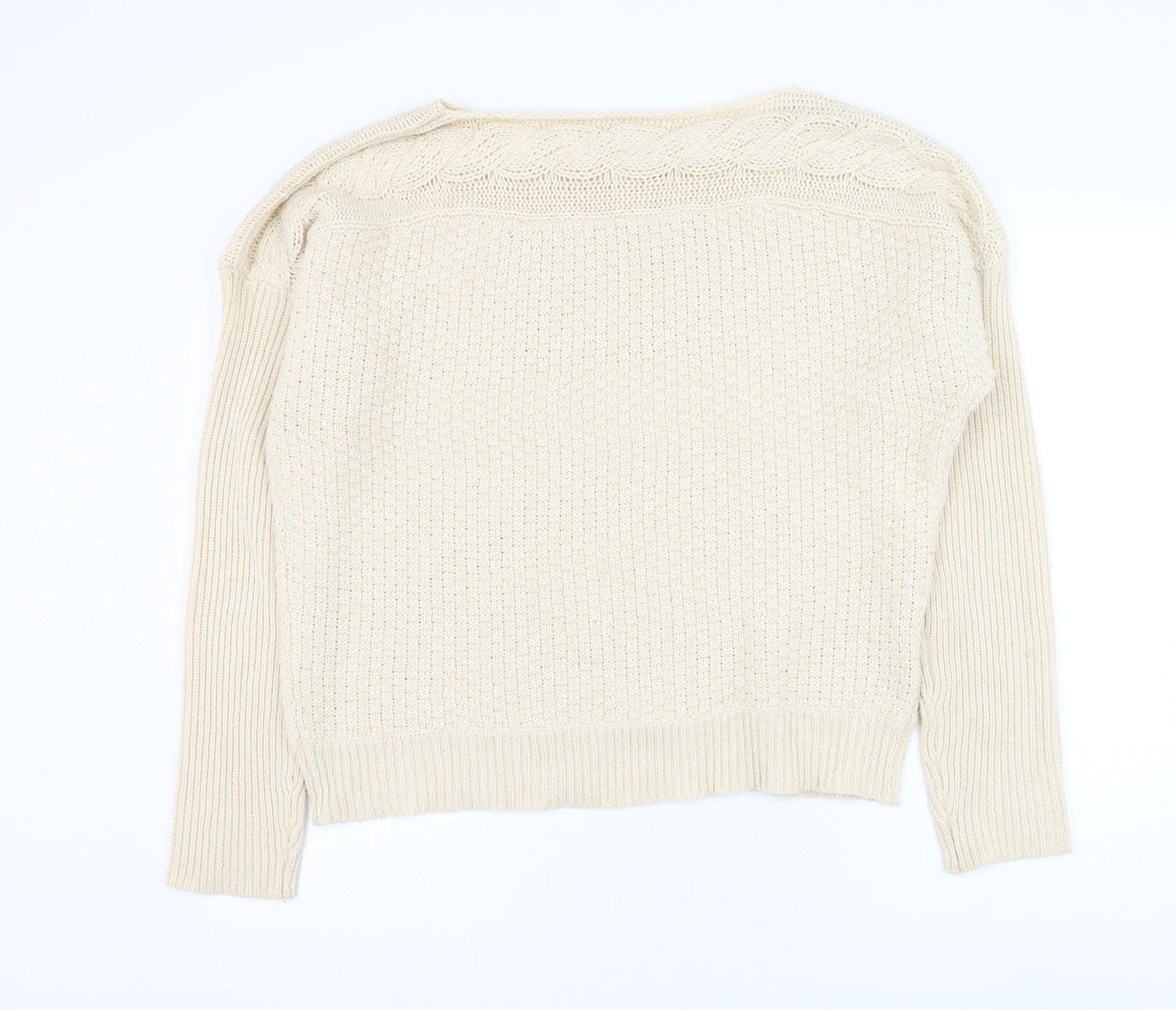 Womens UK Size XL Yumi Beige Pullover Jumper