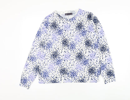 Womens UK Size 12 Marks and Spencer White Pullover Jumper