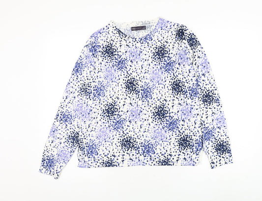 Womens UK Size 12 Marks and Spencer White Pullover Jumper