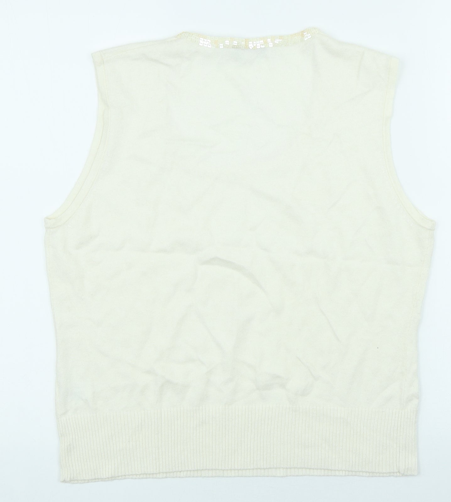 Womens UK Size L Precis Ivory Pullover Jumper
