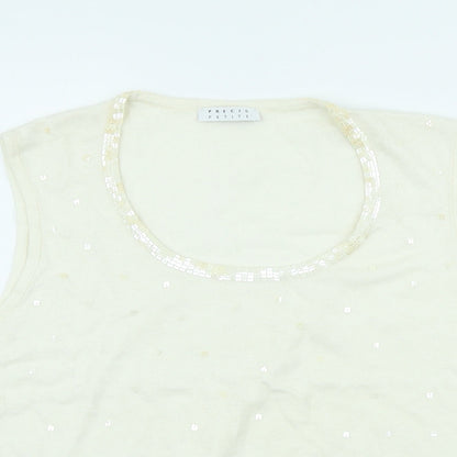 Womens UK Size L Precis Ivory Pullover Jumper