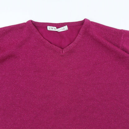 Womens UK Size M EWM Pink Pullover Jumper