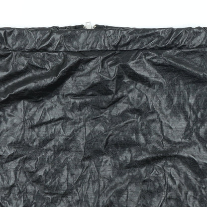 PRETTYLITTLETHING Womens Black Polyester Straight & Pencil Skirt Size 10 Zip