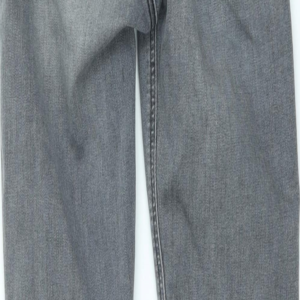 Topshop Womens Grey Cotton Skinny Jeans Size 26 in L27 in Slim Zip