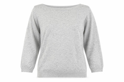 Womens UK Size 12 Bonmarché Grey Pullover Jumper