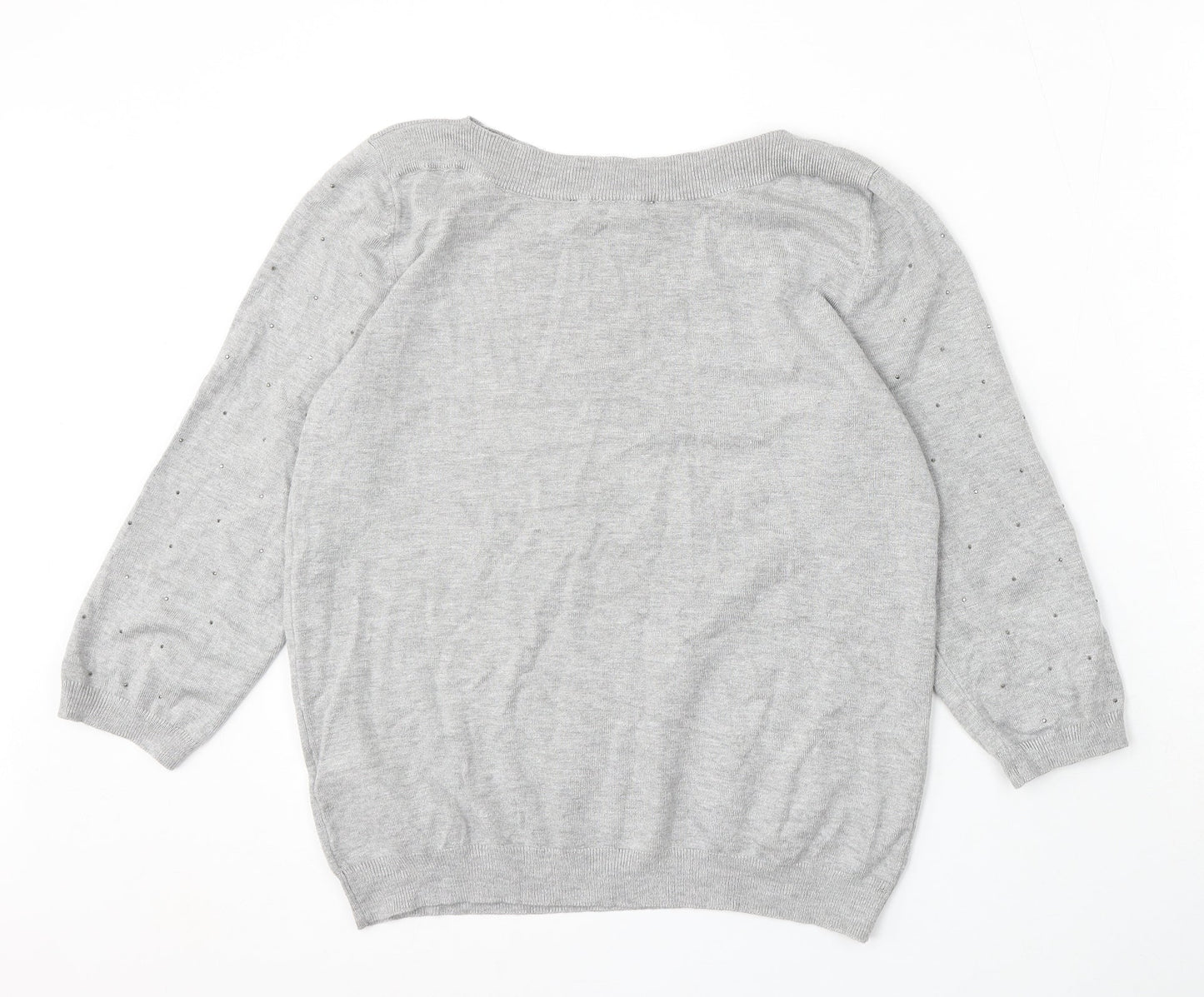 Womens UK Size 12 Bonmarché Grey Pullover Jumper
