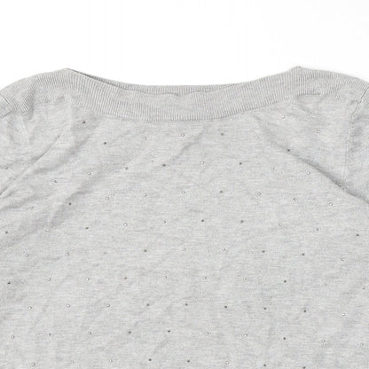 Womens UK Size 12 Bonmarché Grey Pullover Jumper