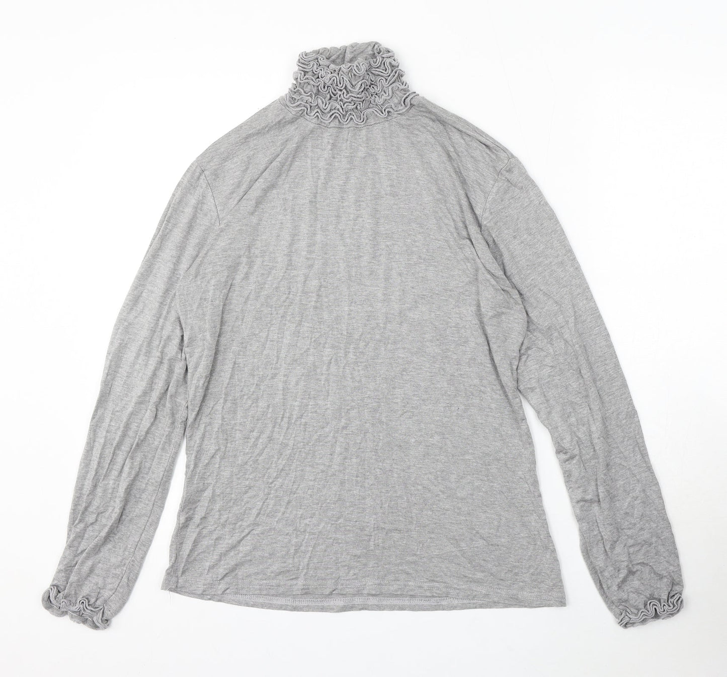 Womens UK Size 8 Preworn Grey Pullover Jumper