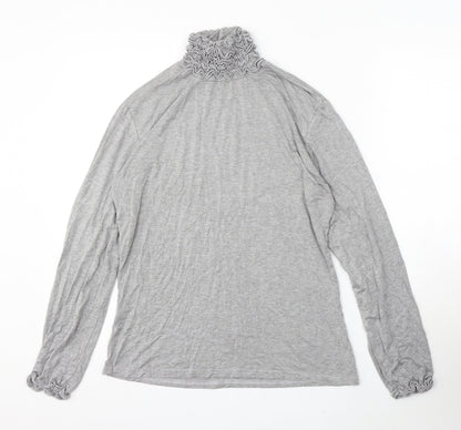 Womens UK Size 8 Preworn Grey Pullover Jumper
