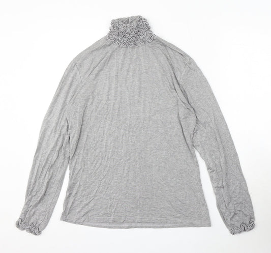 Womens UK Size 8 Preworn Grey Pullover Jumper
