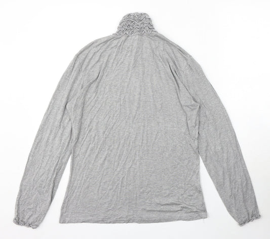 Womens UK Size 8 Preworn Grey Pullover Jumper