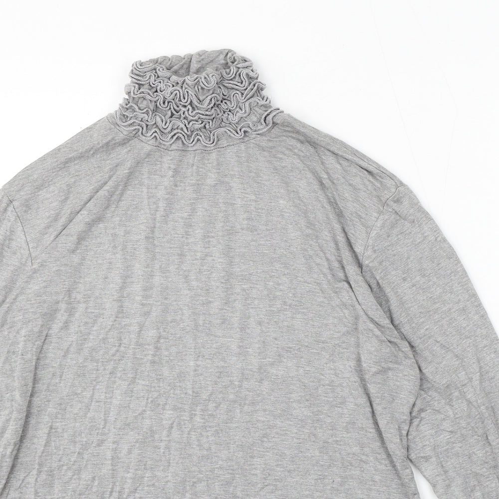 Womens UK Size 8 Preworn Grey Pullover Jumper