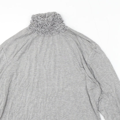 Womens UK Size 8 Preworn Grey Pullover Jumper