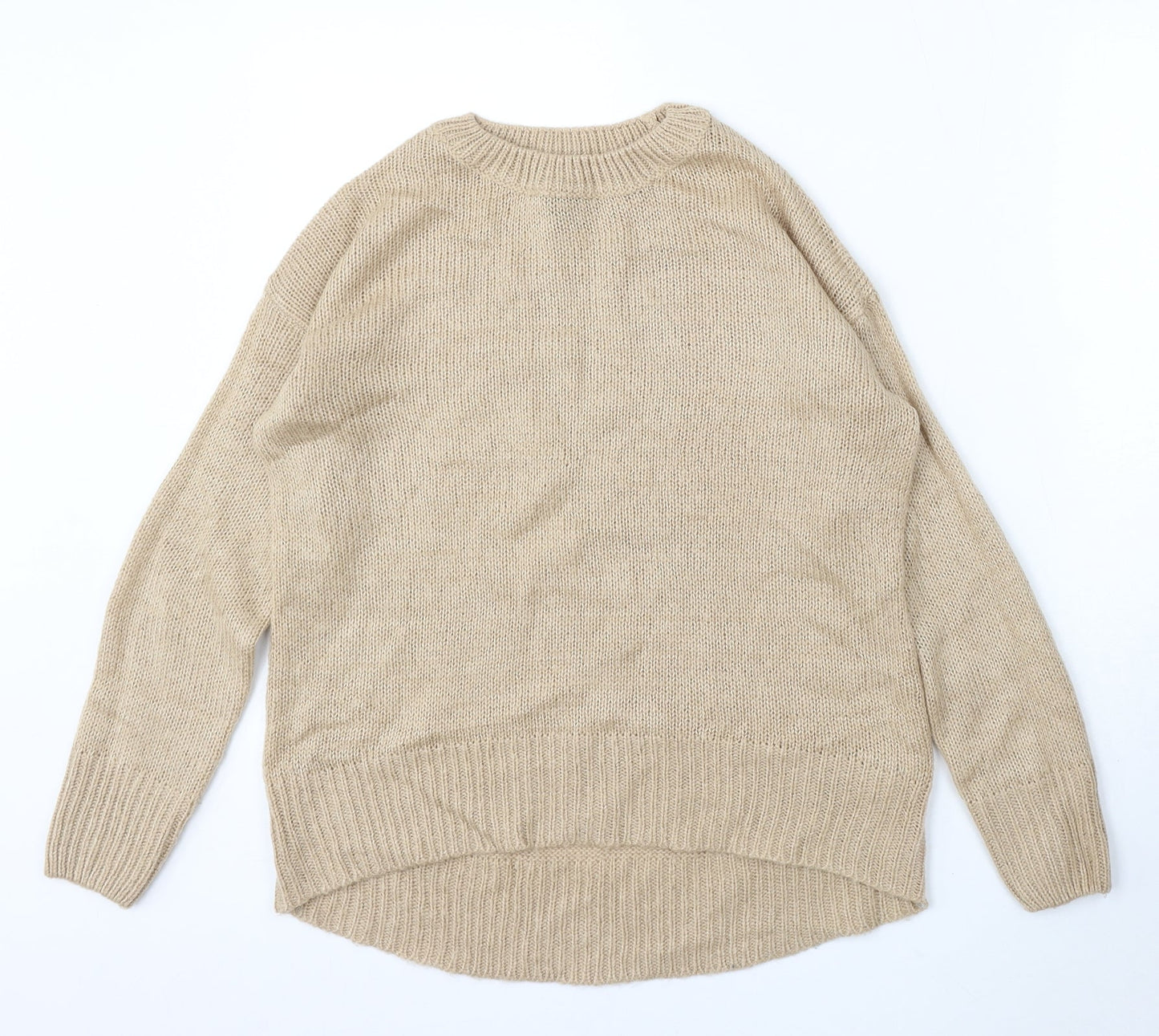 Womens UK Size S New Look Beige Pullover Jumper