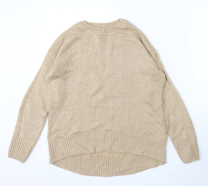 Womens UK Size S New Look Beige Pullover Jumper