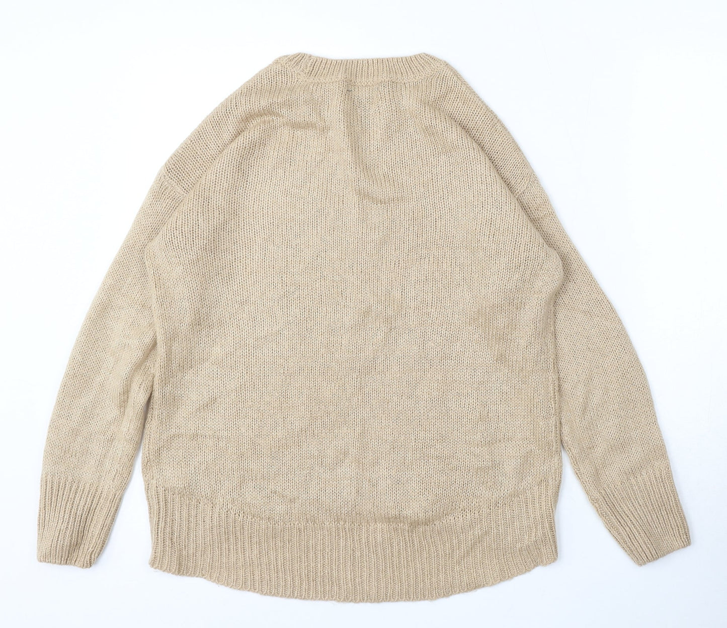 Womens UK Size S New Look Beige Pullover Jumper