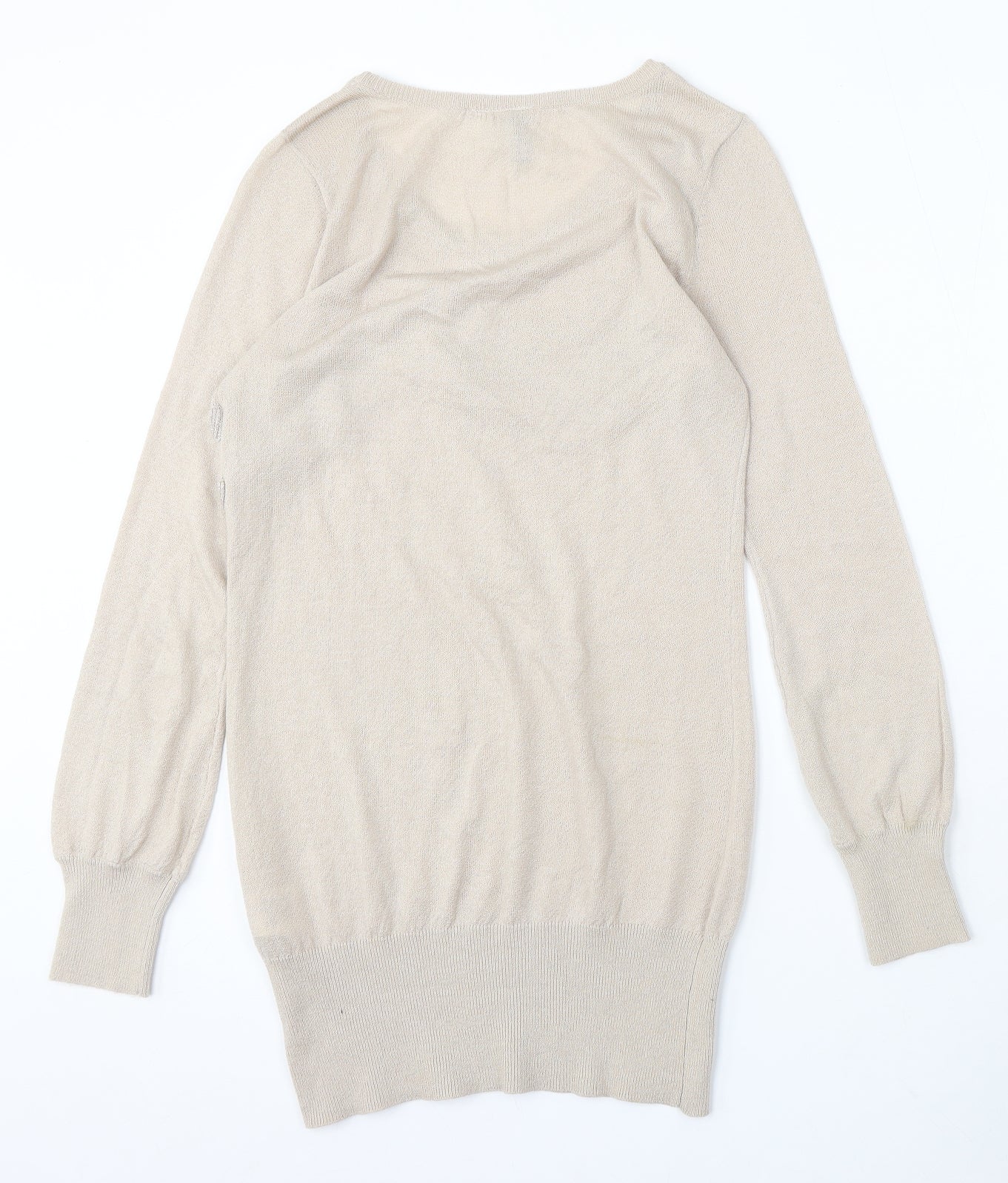 Womens UK Size 10 Divided by H&M Beige Pullover Jumper