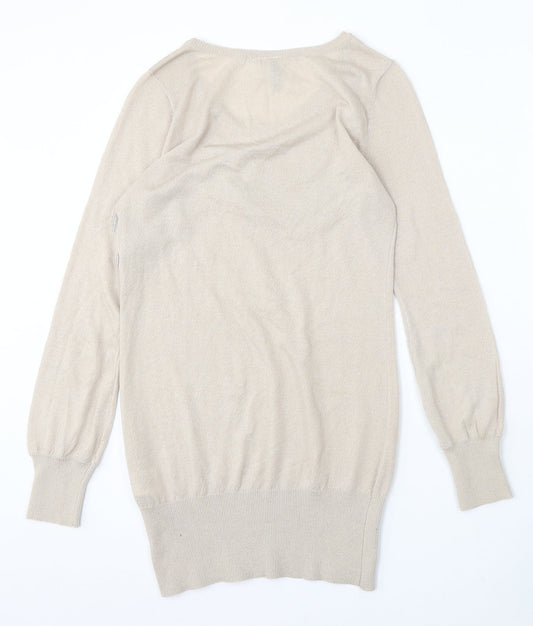 Womens UK Size 10 Divided by H&M Beige Pullover Jumper