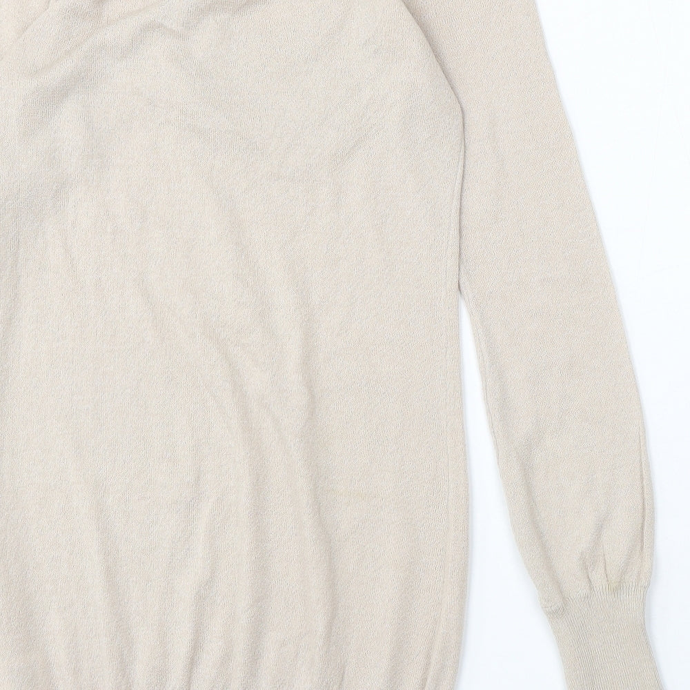 Womens UK Size 10 Divided by H&M Beige Pullover Jumper