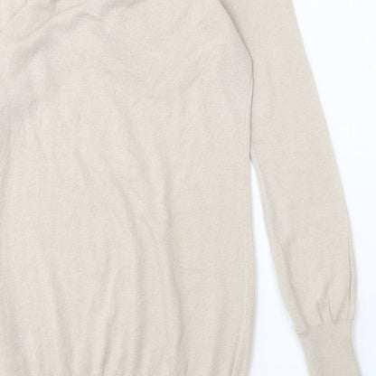 Womens UK Size 10 Divided by H&M Beige Pullover Jumper