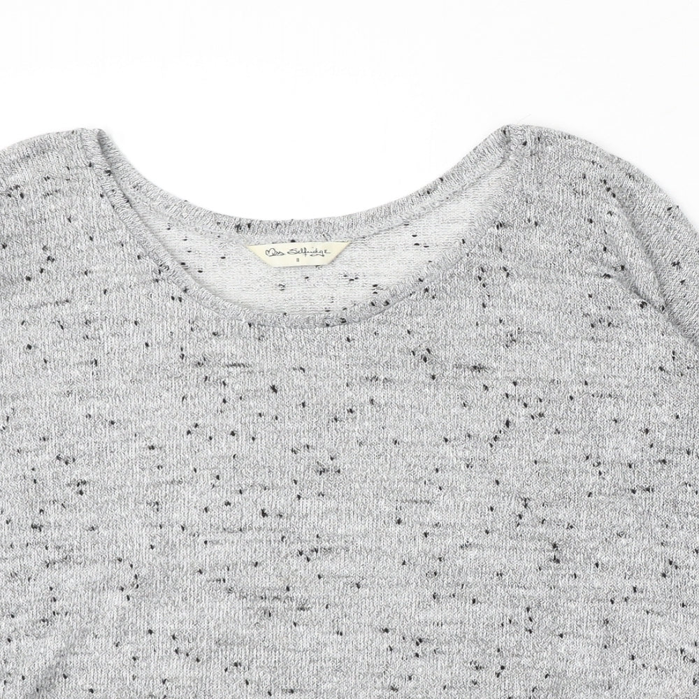 Womens UK Size 8 Miss Selfridge Grey Pullover Jumper