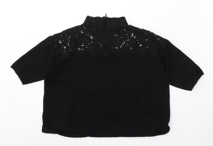 Womens UK Size 8 Topshop Black Pullover Jumper