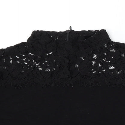 Womens UK Size 8 Topshop Black Pullover Jumper