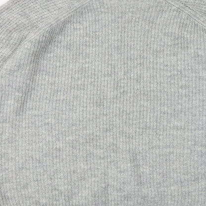 Primark Womens Grey Round Neck Acrylic Pullover Jumper Size 14