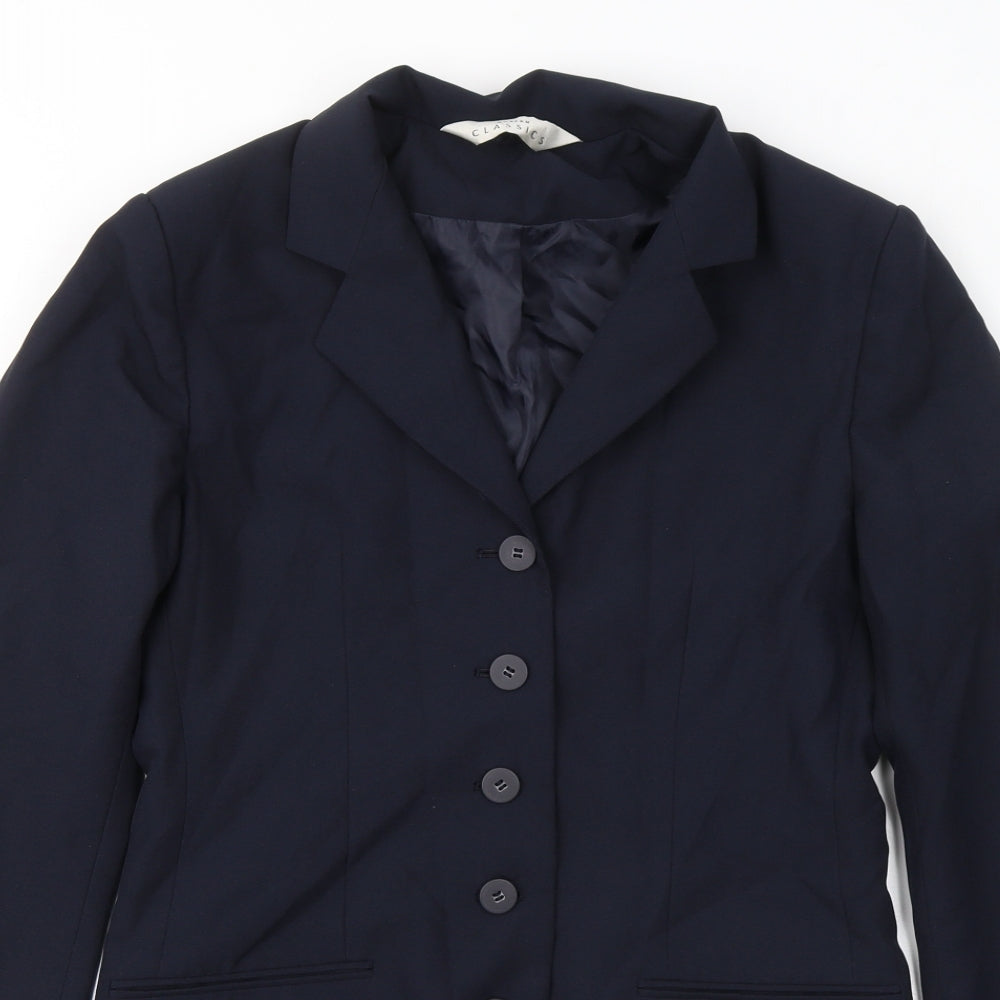 Womens UK Size 10 Modern Classics Blue Jacket