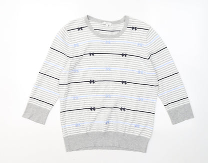 Womens UK Size M CC Grey Pullover Jumper